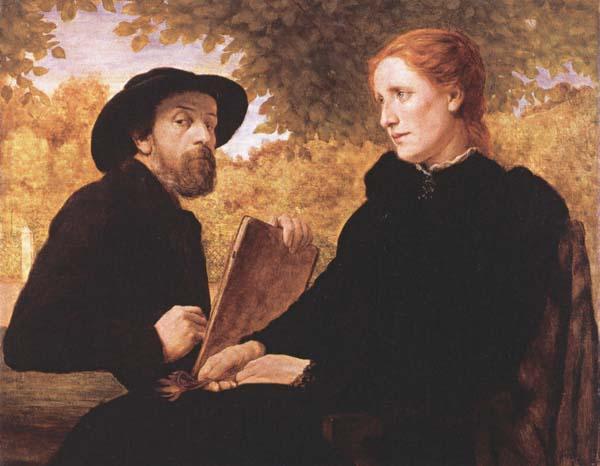 Wilhelm Steinhausen Portrait of the Artist with his Wife